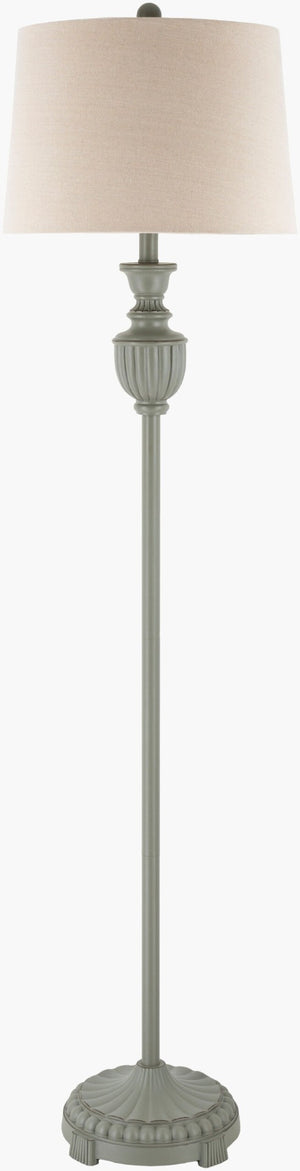 Livabliss Elgood Traditional Floor Lamp with Resin Base and Linen Shade for Living Room ELG-002