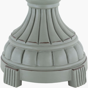 Surya Elgood 28" Elegant Accent Table Lamp - High-grade Resin Base, Linen Shade, Perfect For Any Decor! Body, Gray,Finial, Black,Harp, Metallic ,Brass,Cord, Translucent Resin,Linen,Polyester,Resin Elg-001