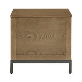 Homelegance By Top-Line Millie Storage Trunk End Table with Removable Tray Oak MDF