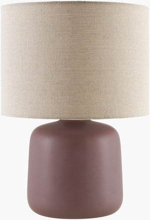 Livabliss Elio Ceramic Base Table Lamp with Linen Shade Soft Glow for Nightstand or Console ELI-001