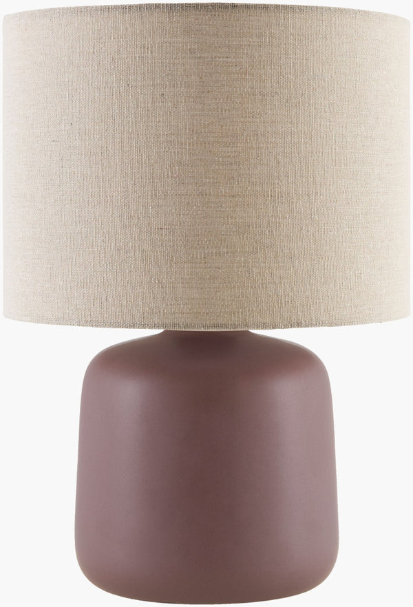 Livabliss Elio Ceramic Base Table Lamp with Linen Shade Soft Glow for Nightstand or Console ELI-001
