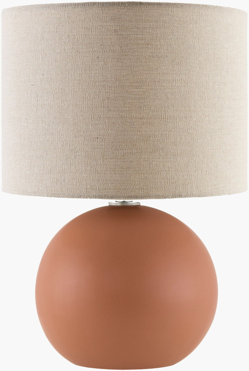 Livabliss Elio Ceramic Accent Lamp with Linen Shade for Nightstand or Side Table Decor ELI-012