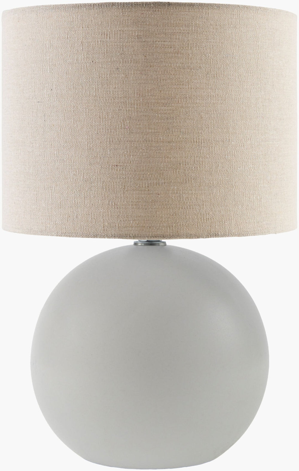 Livabliss Elio Ceramic Accent Lamp with Linen Shade Warm Diffused Glow for Modern Interiors ELI-015
