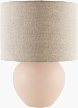 Livabliss Elio Ceramic Base Table Lamp with Linen Dual Layer Shade for Modern Living Spaces ELI-016