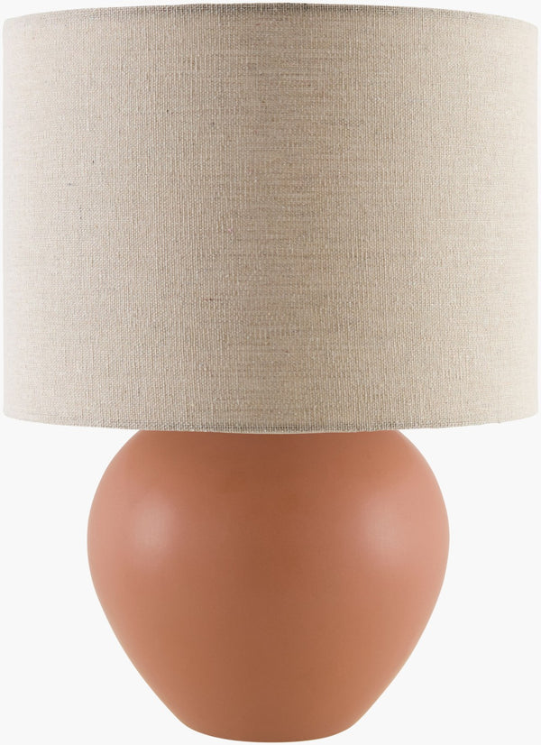 Livabliss Elio Ceramic Base Table Lamp with Dual Linen Shade for Warm Ambient Bedroom Glow ELI-020
