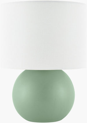 Livabliss Elio Ceramic Accent Table Lamp with Linen Shade for Warm Ambient Bedroom Glow ELI-021