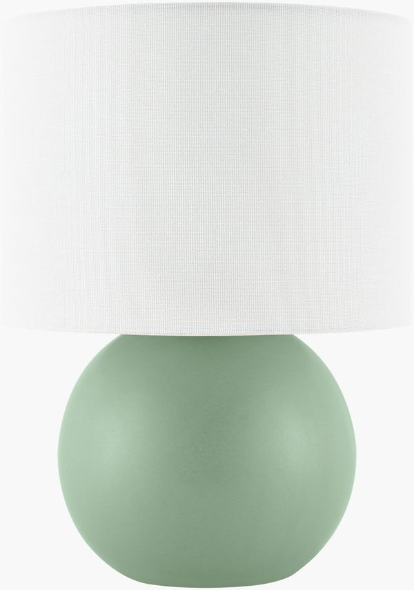 Livabliss Elio Ceramic Accent Table Lamp with Linen Shade for Warm Ambient Bedroom Glow ELI-021