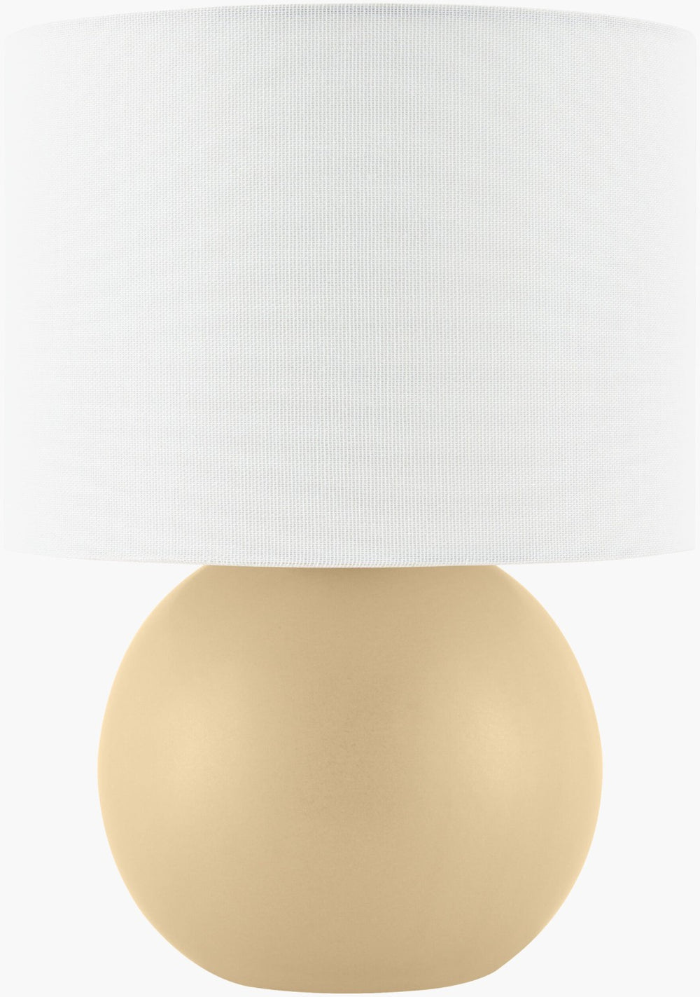 Livabliss Elio Ceramic Accent Lamp with Linen Shade Warm Ambient Glow for Bedroom or Console ELI-024