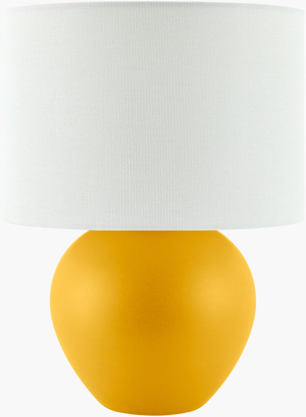 Livabliss Elio Ceramic Base Table Lamp with Linen Shade for Bedroom or Entryway Ambiance ELI-029