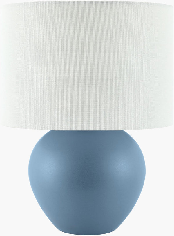 Livabliss Elio Ceramic Table Lamp with Linen Shade for Bedside Console or Reading Nook ELI-032
