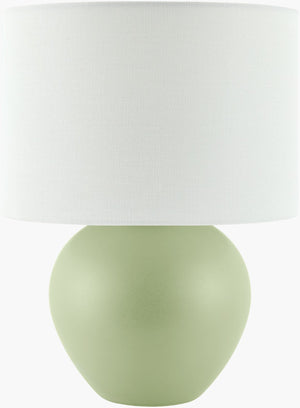 Livabliss Elio Ceramic Table Lamp with Linen Shade Warm Ambient Glow for Bedside or Entryway ELI-033