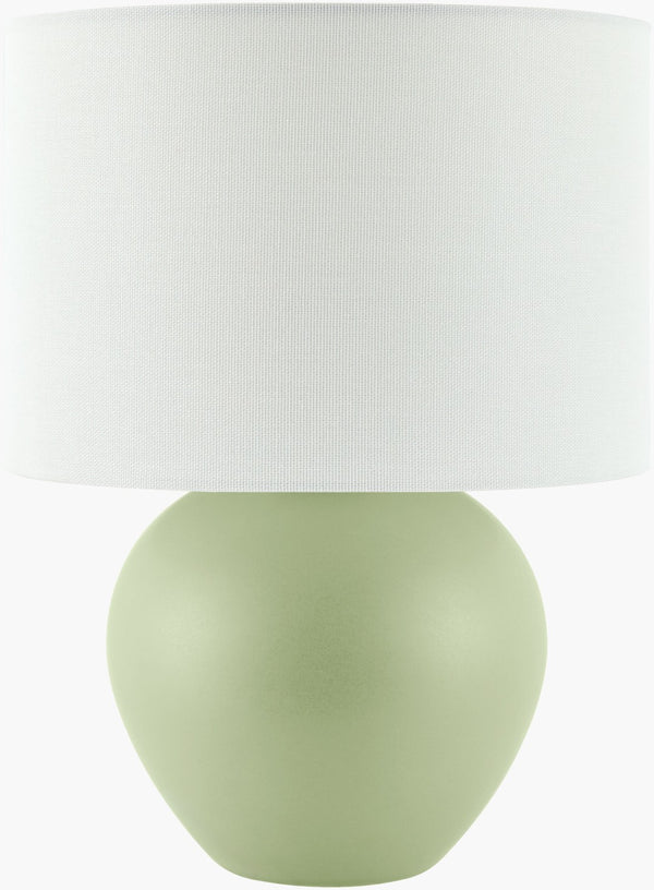 Livabliss Elio Ceramic Table Lamp with Linen Shade Warm Ambient Glow for Bedside or Entryway ELI-033