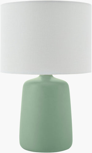 Livabliss Elio Ceramic Base Table Lamp with Linen Shade for Bedside or Living Room ELI-042