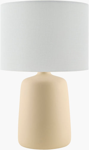 Livabliss Elio Ceramic Table Lamp with Linen Shade Warm Diffused Glow for Nightstand or Console ELI-045