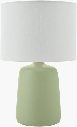 Livabliss Elio Ceramic Table Lamp with Linen Shade Warm Glow for Nightstand or Living Room ELI-047