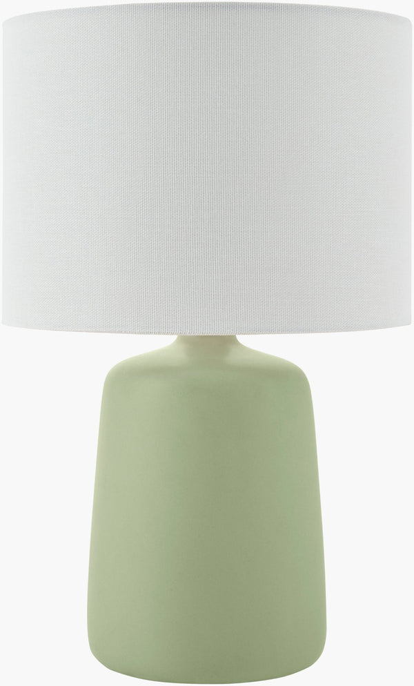 Livabliss Elio Ceramic Table Lamp with Linen Shade Warm Glow for Nightstand or Living Room ELI-047