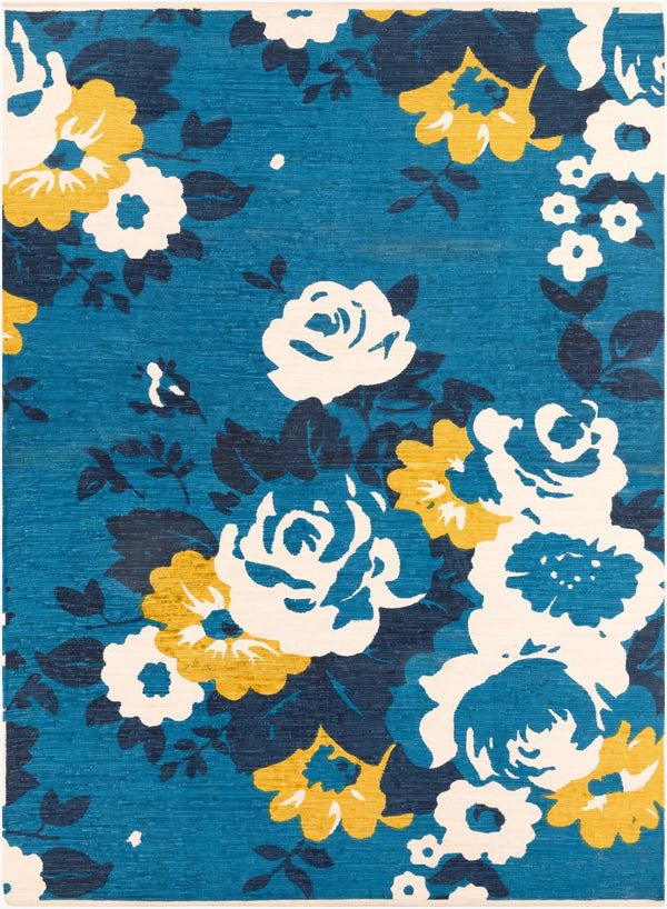 Surya Elaine 8' X 11' Handmade Cotton Rug - Rustic Charm For Cozy Decor, Durable & Inviting Style Blue Cotton Eli3088-811