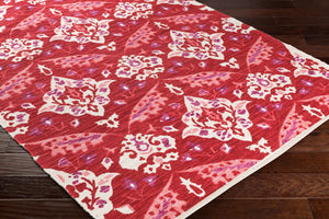 Surya Elaine 8' X 11' Handmade Cotton Rug - Rustic Charm For Cozy Decor, Durable & Inviting Style Red Cotton Eli3092-811