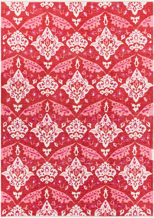 Surya Elaine 8' X 11' Handmade Cotton Rug - Rustic Charm For Cozy Decor, Durable & Inviting Style Red Cotton Eli3092-811