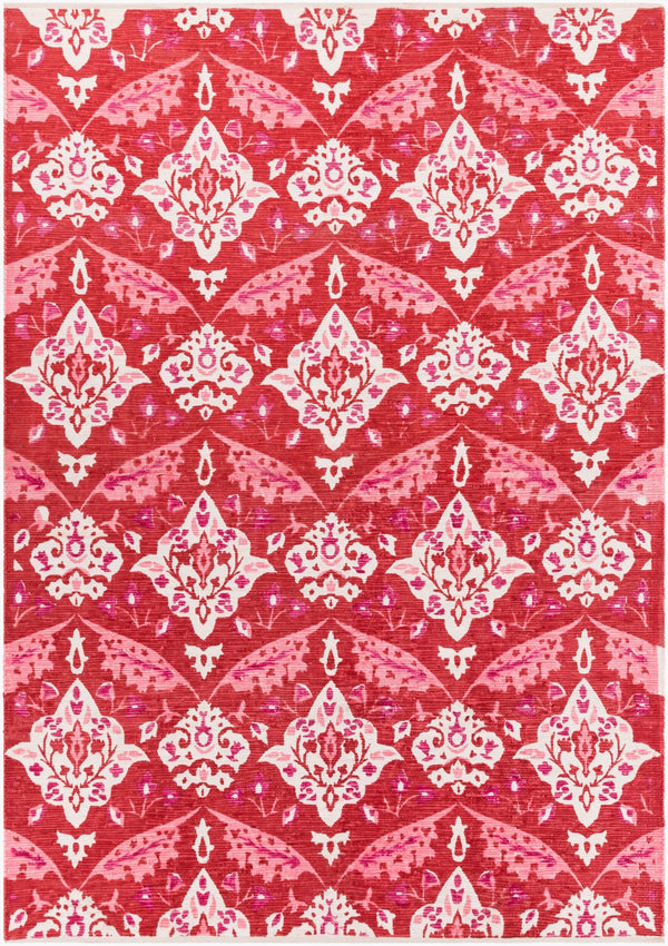 Surya Elaine 8' X 11' Handmade Cotton Rug - Rustic Charm For Cozy Decor, Durable & Inviting Style Red Cotton Eli3092-811