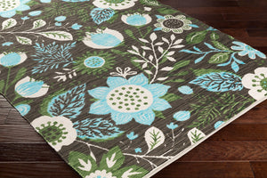 Surya Elaine 8' X 11' Handmade Cotton Rug - Rustic Charm For Cozy Decor, Durable & Inviting Style Charcoal Cotton Eli3094-811