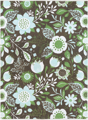 Surya Elaine 8' X 11' Handmade Cotton Rug - Rustic Charm For Cozy Decor, Durable & Inviting Style Charcoal Cotton Eli3094-811