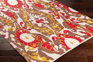 Surya Elaine 8' X 11' Handmade Cotton Rug - Rustic Charm For Cozy Decor, Durable & Inviting Style Brown Cotton Eli3096-811