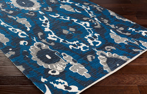 Surya Elaine 8' X 11' Handmade Cotton Rug - Rustic Charm For Cozy Decor, Durable & Inviting Style Blue Cotton Eli3099-811