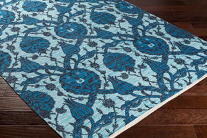 Surya Elaine 8' X 11' Handmade Cotton Rug - Rustic Charm For Cozy Decor, Durable & Inviting Style Blue Cotton Eli3101-811
