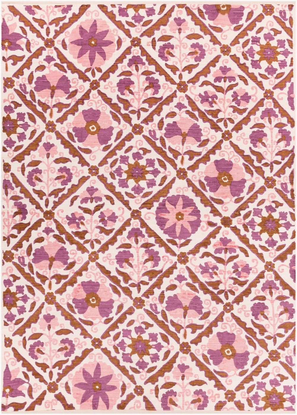 Surya Elaine 8' X 11' Handmade Cotton Rug - Rustic Charm For Cozy Decor, Durable & Inviting Style Light Pink Cotton Eli3105-811