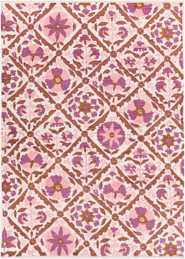 Surya Elaine 8' X 11' Handmade Cotton Rug - Rustic Charm For Cozy Decor, Durable & Inviting Style Light Pink Cotton Eli3105-811