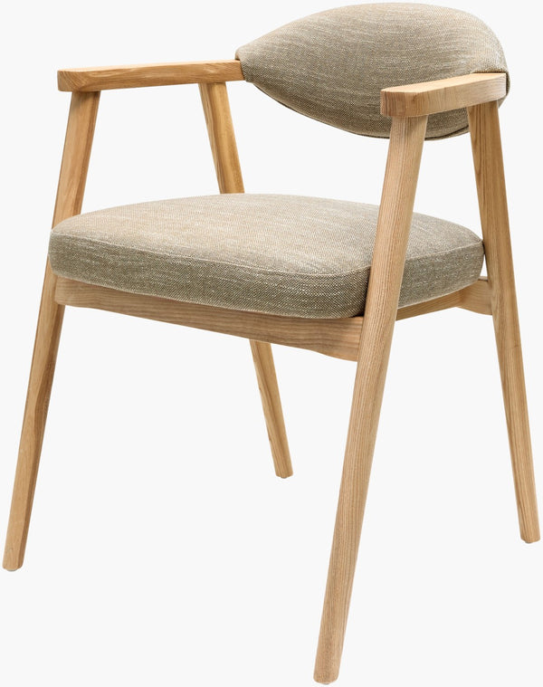 Surya Elim Upholstered Dining Chair Hemp Fabric Ash Wood Base Contemporary Seating ELIM001-312422