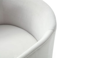 VIG Furniture Elisa Modern Velvet Chair With Antique Brass Base — Curved Support, Plush Foam, Stain-Resistant Fabric Beige Dining Chair VGVCB8369-BG-DC