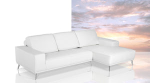 VIG Furniture Dima Elite Modern White Leather Sectional Sofa VGDIELITE-WHT