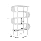 Pulaski Furniture Scott Living Heritage 4-Shelf S-Design Open Bookcase Natural, Natural Sheesham Dalbergia Sissoo P401DJ073