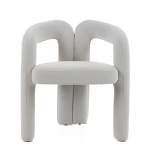 VIG Furniture Ellen White Velvet Dining Chair With Plush Padded Seat, Elegant Legs & Hardwood Frame For Comfort VGODZW-21077-WHT-DC