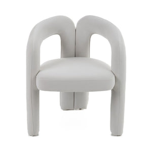 VIG Furniture Ellen White Velvet Dining Chair With Plush Padded Seat, Elegant Legs & Hardwood Frame For Comfort VGODZW-21077-WHT-DC