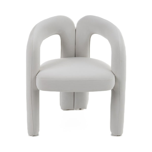 VIG Furniture Ellen White Velvet Dining Chair With Plush Padded Seat, Elegant Legs & Hardwood Frame For Comfort VGODZW-21077-WHT-DC