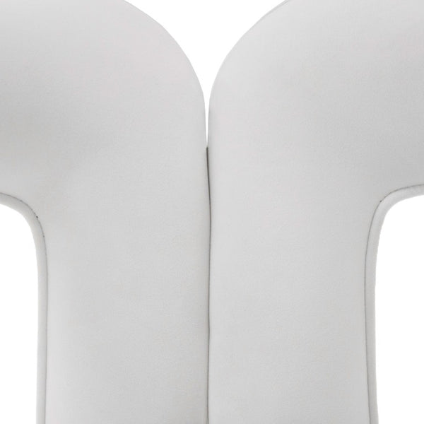VIG Furniture Ellen White Velvet Dining Chair With Plush Padded Seat, Elegant Legs & Hardwood Frame For Comfort VGODZW-21077-WHT-DC