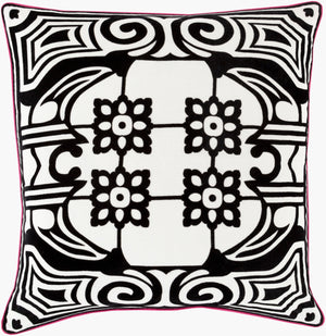 Surya Eleonore 18" Accent Pillow - Classic Cotton-linen Blend Decor For Elegant Home Spaces, India Made Ivory Linen,Cotton Eln005-1818