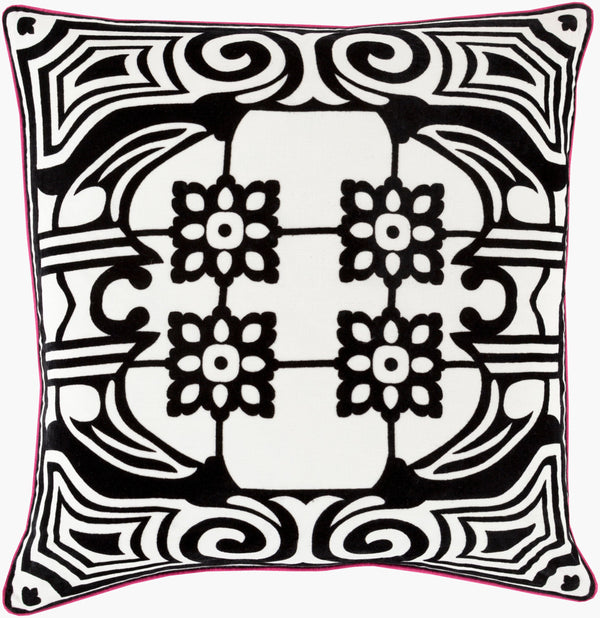 Surya Eleonore 18" Accent Pillow - Classic Cotton-linen Blend Decor For Elegant Home Spaces, India Made Ivory Linen,Cotton Eln005-1818