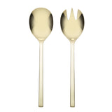 Oneida Allay 2-Piece Salad Server Set in Champagne Finish, Rust-Resistant Stainless Steel