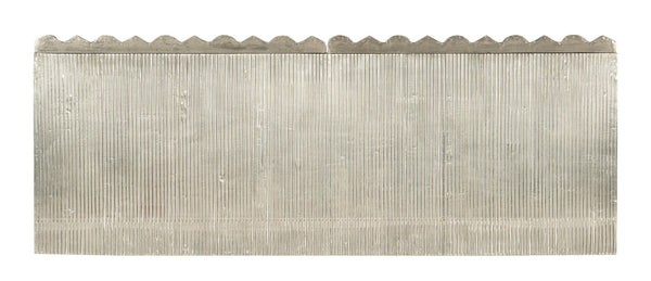 Hooker Furniture Melange Mackenna Mango Wood Two-Door Chest With German Silver Foil Finish, Textured Parisian Elegance 628-85126-92