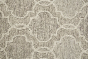 Feizy Rugs Belfort Hand-tufted Wool Rug: Elegant Transitional Designs For Timeless Home Décor Style Gray,Ivory Wool 8698775flgy000f00