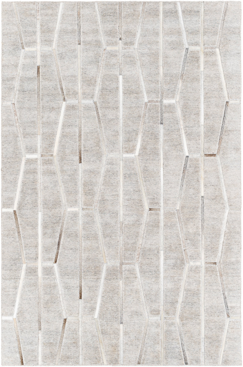 Eloquent ELQ-2300 12' x 15' Handmade Rug ELQ2300-1215  Light Gray, Beige, Medium Gray Surya