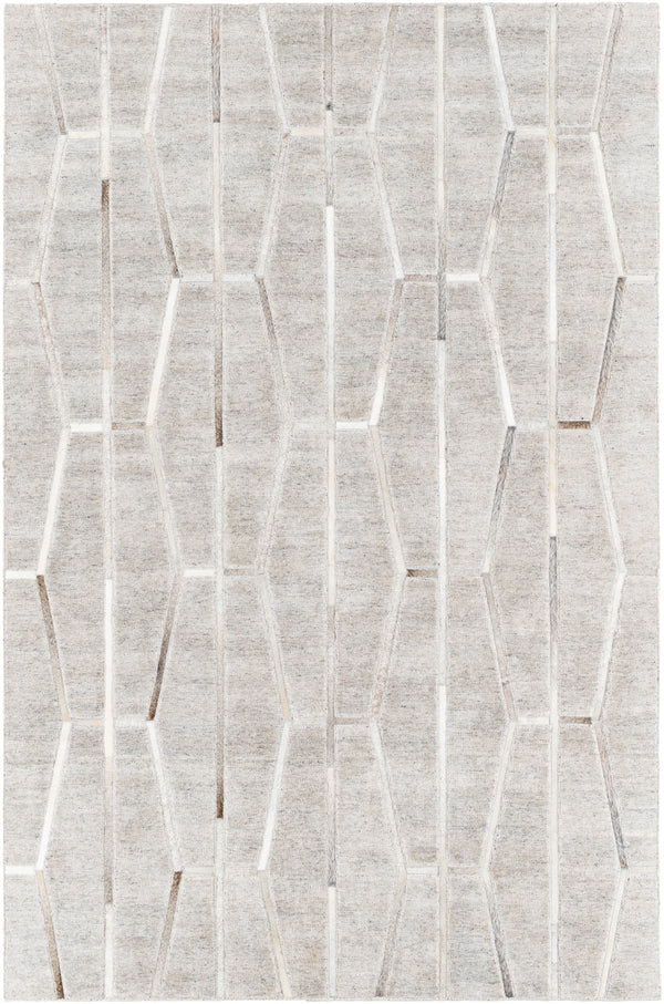 Eloquent ELQ-2300 12' x 15' Handmade Rug ELQ2300-1215  Light Gray, Beige, Medium Gray Surya
