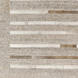 Eloquent ELQ-2307 8'10" x 12' Handmade Rug ELQ2307-81012  Light Gray, Light Beige, Medium Gray, Black Surya