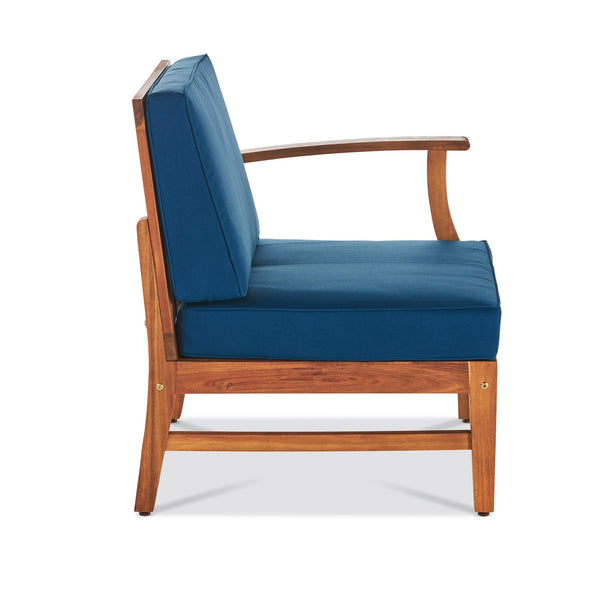 English Elm Perla Armless Accent Chair Tailored Low Profile Upholstered Seat for Living Room 58941.00L-M-RBLU-59098.00