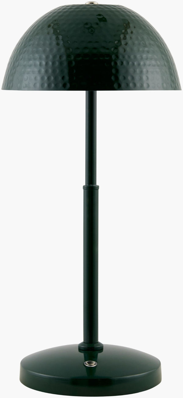 Livabliss Elvas Arts and Crafts Table Lamp with Felt Shade Metal Base for Nightstand or Console ELV-003