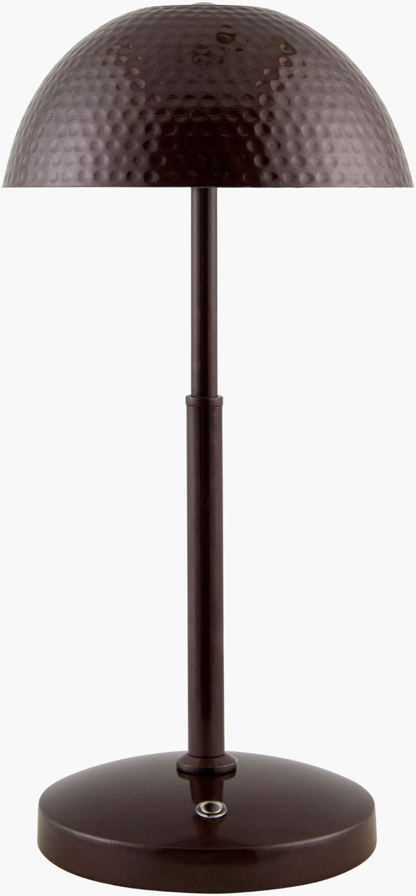 Livabliss Elvas Arts and Crafts Cordless Table Lamp Felt Shade Metal Base Warm Ambient Light ELV-004